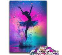 Ballet Dancer Oil Painting 2000 Piece Jigsaw Puzzle for Adults Teens,Challenging To Complete But Fun And Humorous with Matching Poster And Trivia Sheet (70X100cm)