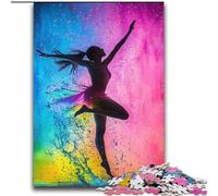 Ballet Dancer Oil Painting 2000 Piece Jigsaw Puzzles for Teenagers Gifts, Stress Reliever Staycation Kill Time Funny Gift (70x100cm)