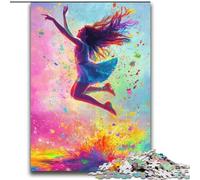 Ballet Dancer Oil Painting Adult Jigsaws 2000 Piece, Stress Reliever Staycation Kill Time with Matching Poster And Trivia Sheet (70x100cm)