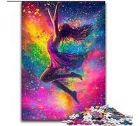 Ballet Dancer Oil Painting Jigsaw Puzzles for Adults 1000 Pieces, Brain Intelligence Challenge Addictive Toys Birthday Gifts for Age 14+ (26x38cm)