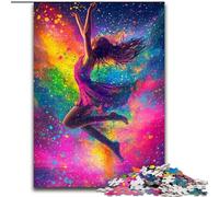 Ballet Dancer Oil Painting Jigsaws Puzzles 1000 Pieces for Teenagers Gifts, Suitable for Ages 14 And Up Family Fun It Is Ideal As A Gift for The Whole Family (50x75cm)
