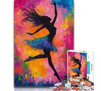 Ballet Dancer Oil Painting Puzzles for Teenagers 1000 Pieces,Decompressing Intellectual Educational Toy Birthday Present,Gifts,Wall Art 50x75cm
