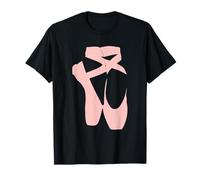 Ballet Dancer Pointe Ballerina Dancing Barre Workout Art T-Shirt