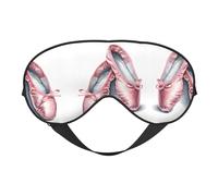 Ballet Dancer Print Satin Sleep Mask & Eye Mask | Deep Dream Sleep Masks for Women & Men | Soft Sleeping Eye Mask to Nourish Skin