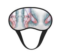 Ballet Dancer Print Sleep Eye Mask Light Blocking Soft and Comfortable Night Eye Blinder for Women Men for Sleeping Travel Night Shift