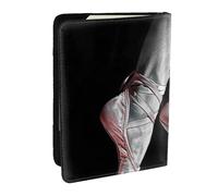 Ballet Dancer Printed Passport Holder - 6.5 x 4.5 Inch RFID Blocking Travel Wallet,Stylish Passport Cover,Lightweight Document Organizer for Cards