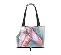 "Ballet Dancer Prints Small Dog Carrier Bag, Portable Cat Carrier Handbag, Foldable Pet Carrier Bag, Personalized Pattern Design"