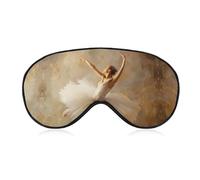 Ballet Dancer Sleep Mask Soft Blackout Eye Mask Eye Shade Cover with Adjustable Strap for Men Women