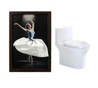 Ballet Dancer Tissue Box, Ballerina Wood Skirt Napkin Dispenser, Elegant Ballerina Tissue Box With Lady Flying Skirt Ballet Dancer Tissues Holder Boxes for Home Kitchen Table Bedside Travel