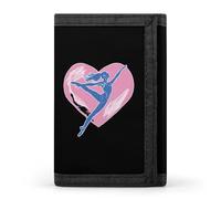 Ballet Dancer Yoga Fitness Casual Mens Credit Card Holder Wallets for Women Slim Durable Purse with ID Window