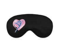 Ballet Dancer Yoga Fitness Comfortable Sleep Eye Mask Soft Covers for Sleeping with Adjustable Strap