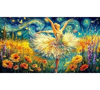 Ballet dancers in a rose filled palace 1000 Pieces Recycled Paper Puzzle - Educational Decompression Home Activity for Adults 38x26/1000pcs