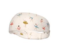 Ballet Dancers Poses Print Sport Headbands Fashion Hairband for Workout Cycling Exercise