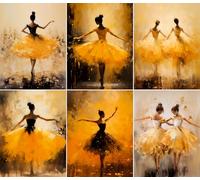 Ballet Dancers Rice Paper, 20 x 26.5cm (6 Sheets) - 6X Decoupage Ballet Papers for Collage, Mixed Media, Card Making & Crafts, Decoupage by CRAFT KREATIVELY