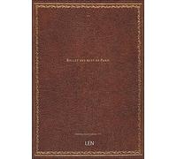 Ballet des rues de Paris . Récit aux dames