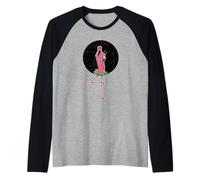 Ballet Flamingo Funny Dance Humor Raglan Baseball Tee