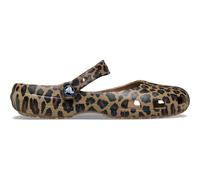 Crocs Womens Classic Ballet, Ballet Slippers, Sepia/Leopard, 10