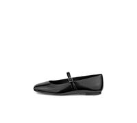 ECCO Women's Margot Mary Jane Ballerina Ballet Flat, Black Patent, 7-7.5