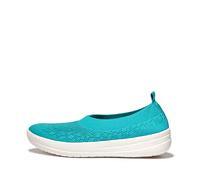 Ballet flats woman FitFlop Uberknit Slip-On Bleu 36
