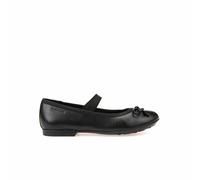 Ballet flats woman Geox Plie' smooth leath Noir 35