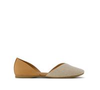 TOMS Women's Gemma D'Orsay Ballet Flat, Honey Tonal Sparkle Woven/Leather, 9 UK