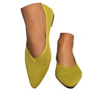 Ballet Flats Women's Flat Shoes Casual Shoes Slip On Ballerina Walking Flats for Women Summer Shoes Comfortable Soft Sole Work Shoes for Office & Everyday Use, X1 green., 5 UK