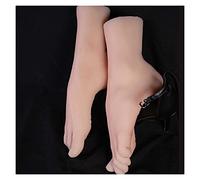Ballet Foot Model TPE Female Fake Nail Display Props Foot Wrinkles Tarsel Bone Socking Ankle Human(Skin Toes bone,One pair of feet)