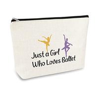 Ballet Gift Dancer Makeup Bag Ballet Girl Lover Gift Cosmetic Bag Dance Lover Ballets Dancing Gifts Inspirational Gifts for Her Dance Team Teacher Christmas Birthday Present