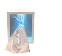 Ballet Girl Tissue Box with Touch Light, Creative Cartoon Paper Dispenser, legant Ballerina Dance Tissues Dispenser with Ambient Light, Pull a Tissue Get Fashion Show,Gift for Ballet Lovers