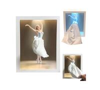 Ballet Girl Tissue Box with Touch Light, Elegant Ballerina Decorative Tissue Dispenser with Ambient Glow, Creative Skirt-Style Box for Bedroom & Living Room