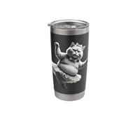 Ballet Kitty Cat with a Big Belly. Stainless Steel Insulated Tumbler