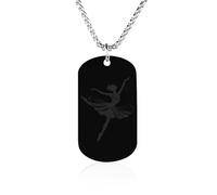 Ballet Like A Sport Only Harder Dancing Ballet Titanium-Steel Necklace Adjustable Pendant Jewelry for Women Men Gifts