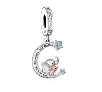 Ballet Mother Daughter Son Sea Turtle I Love You Birthday Heart Pendant 925 Sterling Silver Compatible With Pandora Charm Bracelet (Mother Daughter Elephant I Love You To The Moon And Back Star)