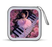 Ballet Music Piano CD Storage Case 40 Capacity Disc Storage Binder for Car Home Travel