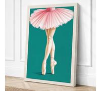 Ballet Pointe Canvas Wall Art Print 36x24 Inch