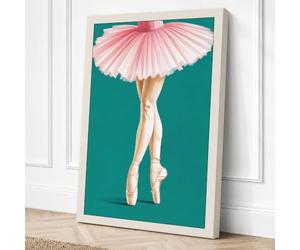 Ballet Pointe Canvas Wall Art Print 36x24 Inch