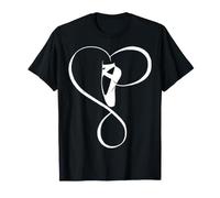 Ballet Pointe Shoe Heart Infinity Ballerina Dancer Love T-Shirt