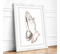 Ballet Pointe Shoes Minimalist Framed Wall Art Print A3 (42×29.7cm) White, Wall Decor for Living Room, Bedroom, Office & Home, Ready to Hang, Art Gift