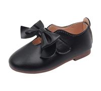 Ballet Pumps Patent Leather Upper with Fashion Bow Flat Sole for Formal Occasions Dance Practice Princess Style Girls Shoes