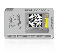 Ballet Real Dogecoin Cold Storage Wallet Card | 304 Stainless Steel | Non-Electronic | No 12/24-Word Seed Phrase | No PIN/Passcode Crypto App | 1,000+ Coins & NFTs