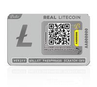 Ballet REAL Litecoin Cold Storage Wallet Card | Non-Electronic Physical Wallet | No 12/24-Word Seed Phrase | No Battery/USB/Bluetooth | Ballet Crypto App | 1,000+ Coins & NFTs