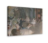 Ballet Rehearsal Stage Scene Art Painting Canvas Poster Bedroom Decor Landscape Office Room Decor Gift 24" L X 36" W