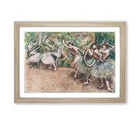 Ballet Scene by Edgar Degas Framed Print | A2 Oak Framed Wall Art | Ready to Hang | Modern Nature Picture | Living Room Bedroom Lounge Office