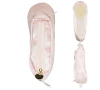 Ballet Shoe Bag Large Capacity Dance Shoe Bag with Zipper Cosmetic Pen Organizer Dance Makeup Bag Portable Pointe Shoe Bag for Woman Girl Dancer Lover Gift