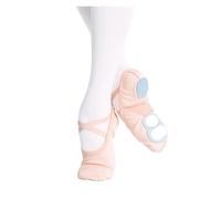 Ballet Shoe Professional Gymnastics Shoes Soft Three Split Sole Women Girls Classical Dance Stretch Mesh Splice Ballet Slippers(Beige,40)