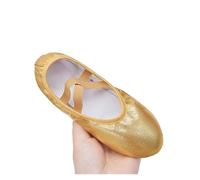 Ballet Shoes Dance Shoes Female Multi-Color Soft Sole Chinese Practice Special Baby Ballet(Golden,35)