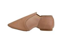 Ballet Shoes Genuine Leather Jazz Dance Shoes Tan Black for Toddler Girls Women Gymnastics Unisex One Step for Ballet(Beige,44(27CM))