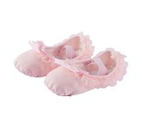 Ballet Shoes,Girls Ballet Dance Shoes,Lace Bow Canvas Kids Dance Slippers, Split Sole
