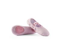 Ballet Shoes Leather Ballet Girls Lace-up Dance Shoes Black Pink Slippers(Pink,27)