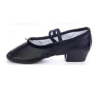 Ballet Shoes Leather Practice Dance Shoes Teacher Teaching Dance Shoes Ballet Shoes with Heels for Women Children Adults(Black,9)